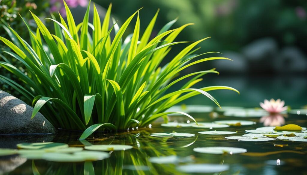découvrez l'acorus, une plante aquatique aux nombreux bienfaits, parfaite pour enrichir et embellir votre jardin d'eau avec ses vertus insoupçonnées.