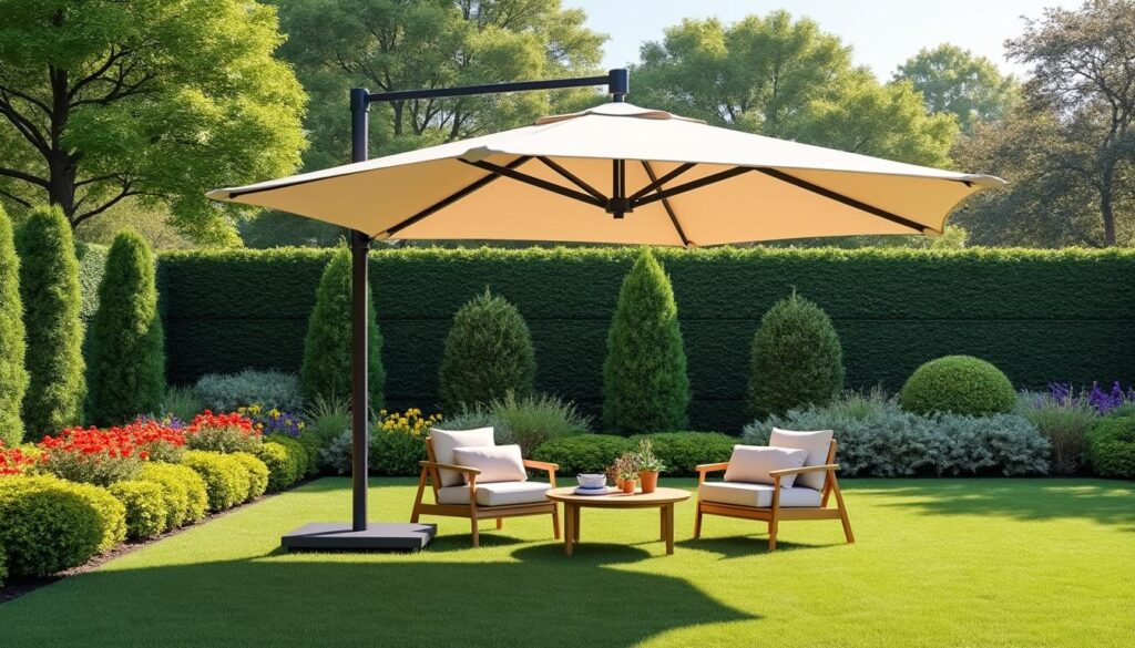 découvrez comment choisir la taille idéale de votre grand parasol pour un confort optimal et une protection solaire efficace dans votre jardin.
