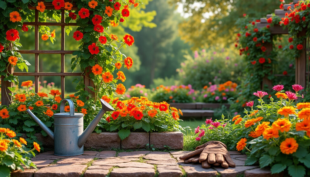 découvrez comment les capucines peuvent apporter une touche de couleur à votre jardin grâce à des astuces simples et faciles à réaliser pour un espace fleuri sans effort.