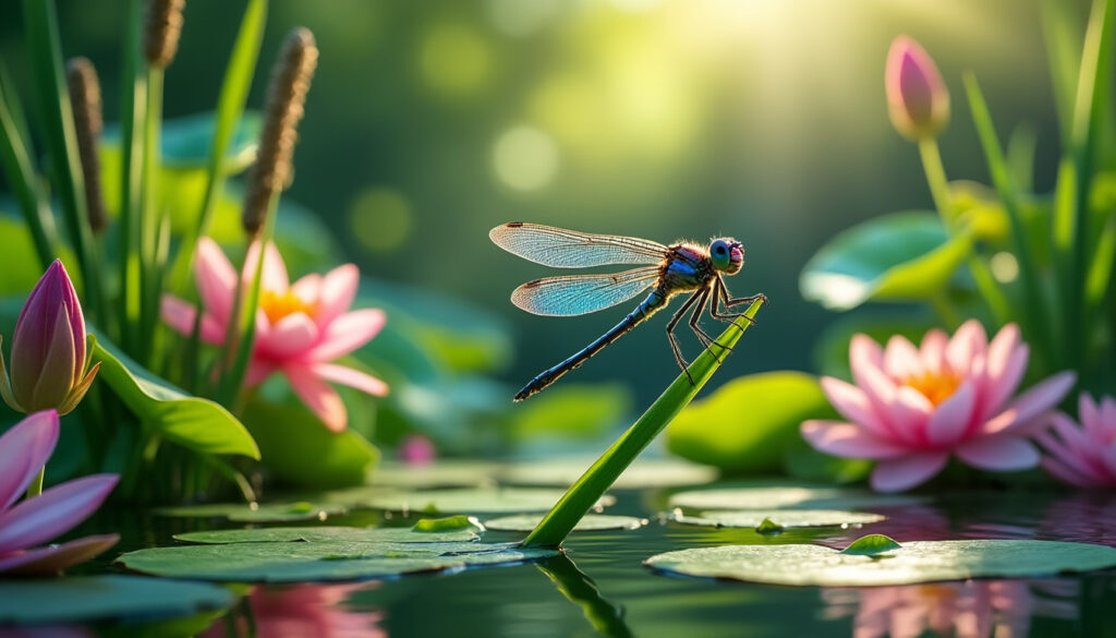 découvrez comment attirer les libellules, ces élégantes chasseuses d’insectes, dans votre jardin grâce à nos conseils simples et efficaces pour favoriser leur présence et profiter de leur beauté.