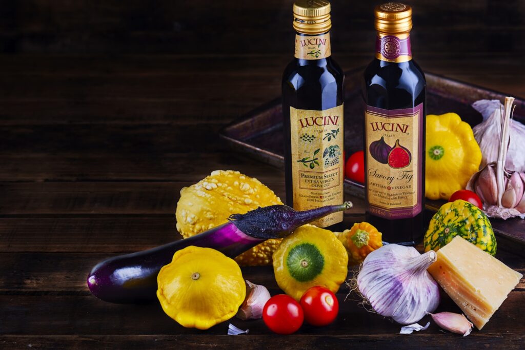 Fresh Organic foods in a pleasing configuration