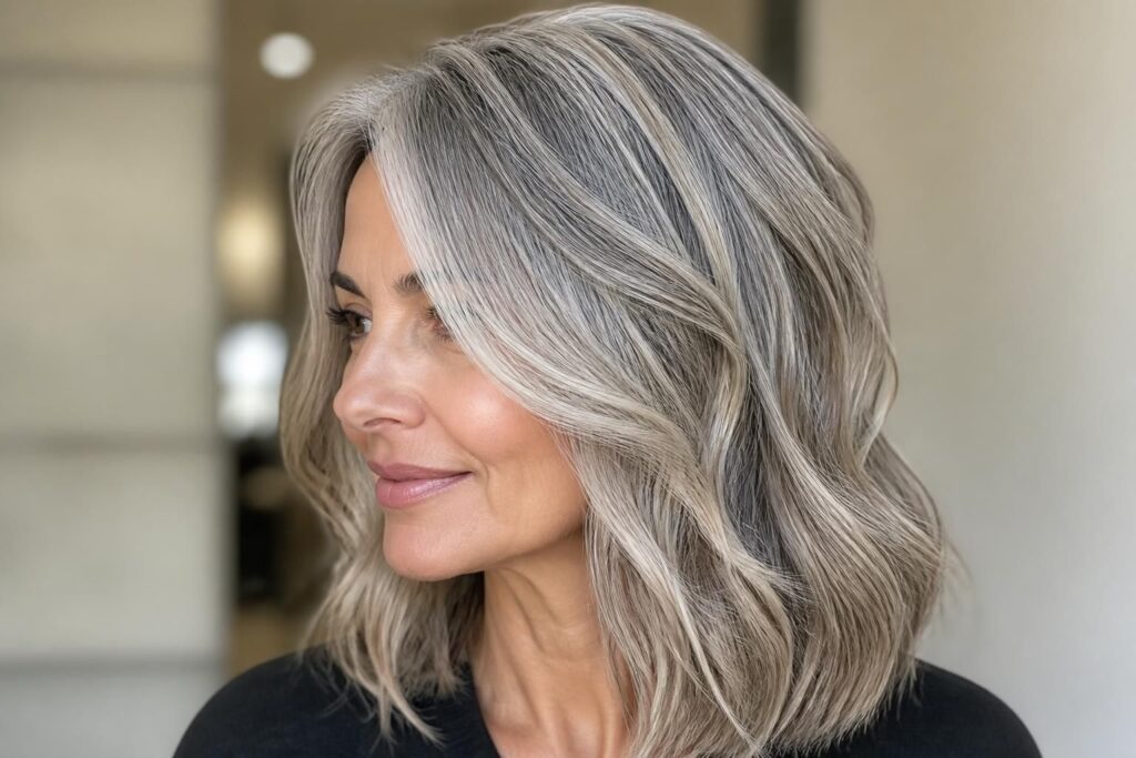 découvrez les techniques modernes de balayage pour sublimer vos cheveux gris et révéler toute leur beauté naturelle avec style et élégance.
