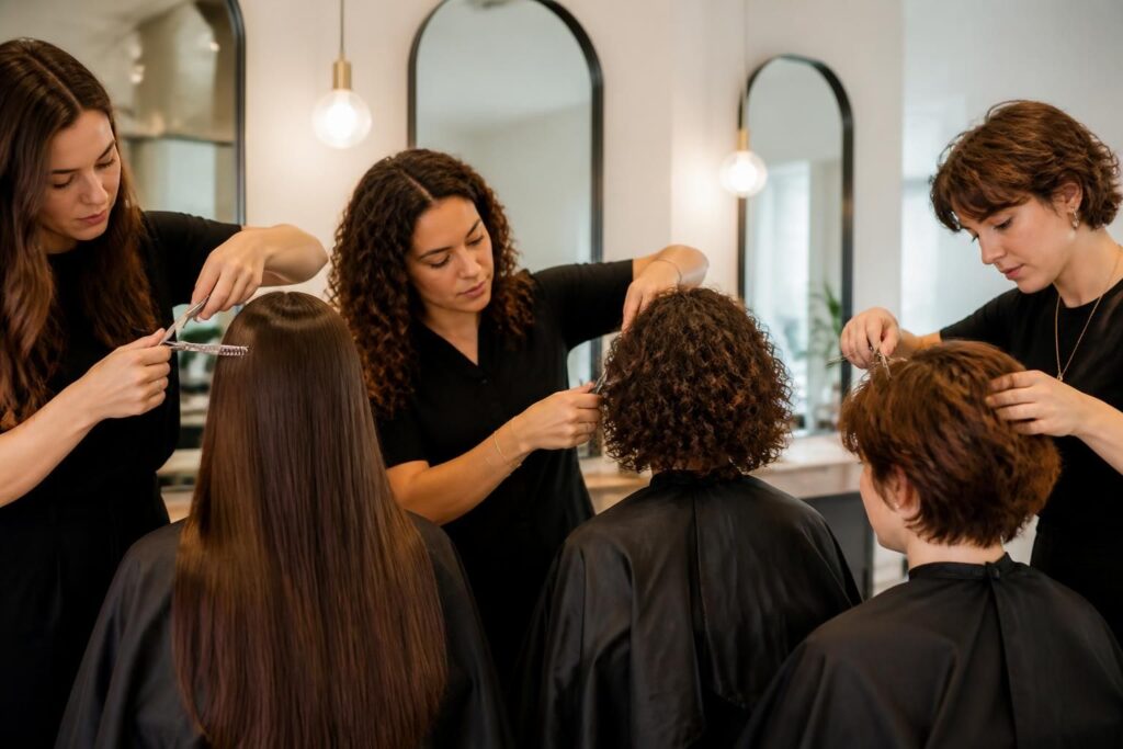 découvrez les techniques d'effilage des cheveux parfaitement adaptées à chaque longueur et texture pour un style naturel et harmonieux.