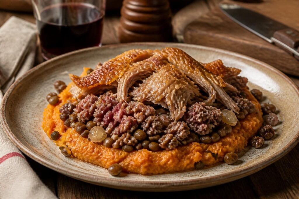 découvrez nos recettes savoureuses de hachis à la patate douce, revisitées avec du canard, du bœuf et des lentilles pour un repas gourmand et équilibré.