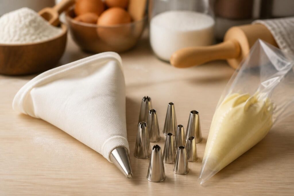 découvrez notre manchon tuile à douille, l'accessoire indispensable pour réussir toutes vos pâtisseries avec précision et créativité.
