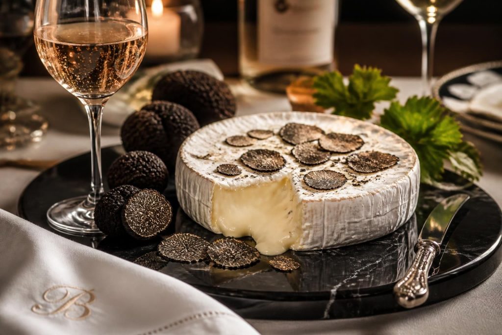 découvrez le brillat savarin au truffe, une alliance raffinée qui séduira les amateurs de fromage par son goût luxueux et sa texture crémeuse.