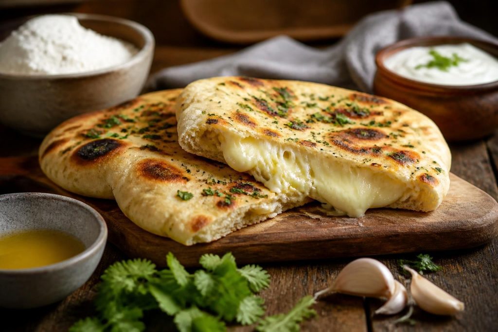 découvrez notre recette facile de naans au fromage, un pain indien moelleux et savoureux, parfait pour accompagner vos plats exotiques ou à déguster en snack gourmand.