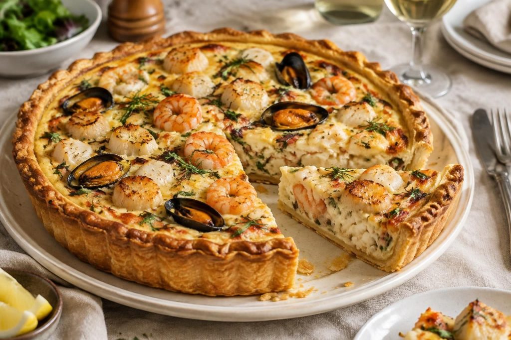 découvrez une tarte aux fruits de mer savoureuse et raffinée, idéale pour un repas gourmand. une recette facile à partager en toute occasion.